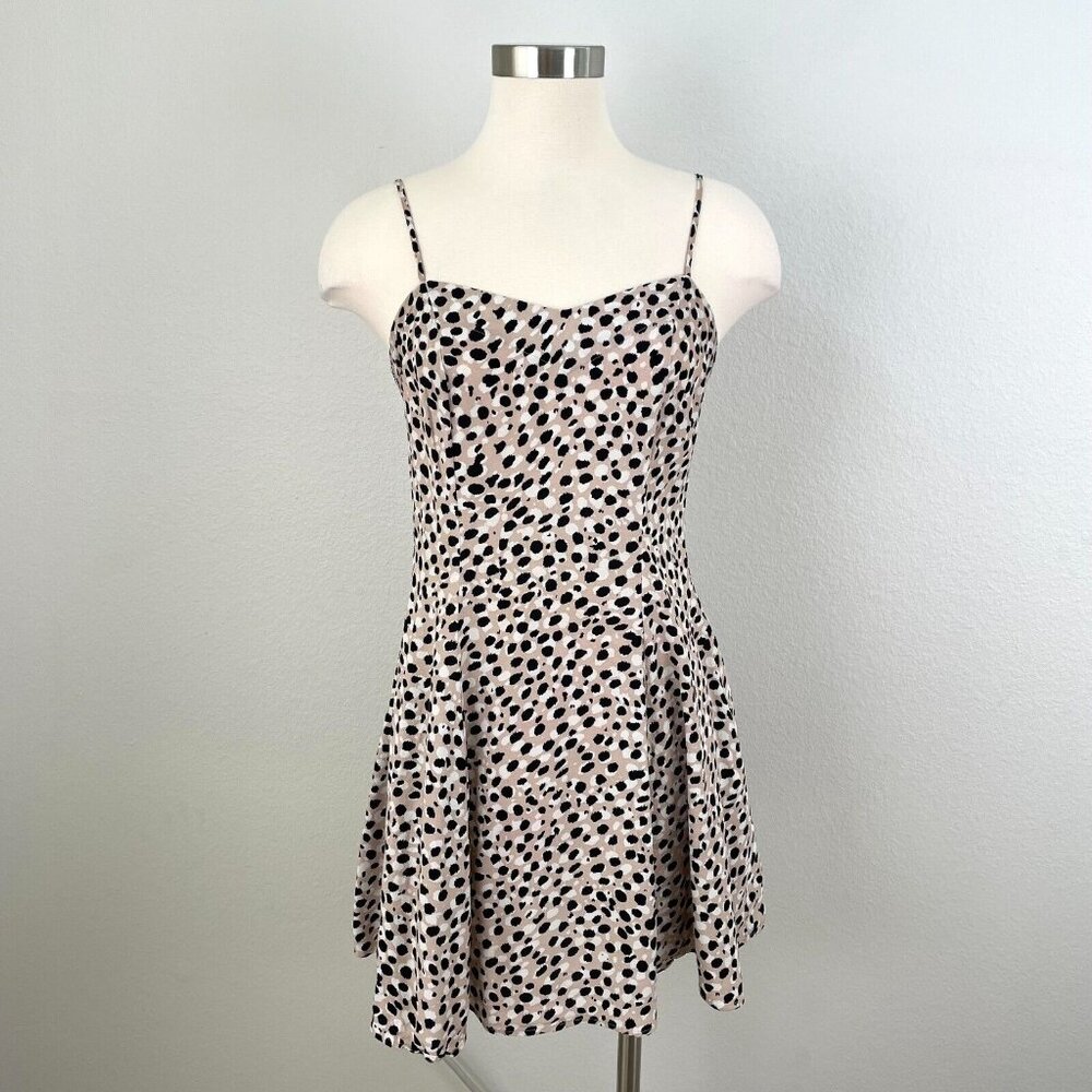 & Other Stories‎ Womens 4 Fit & Flare Animal Print Mini Tank Dress Sleeveless